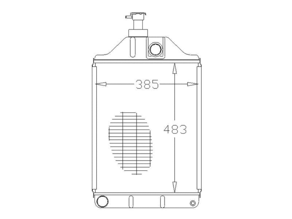 Radiator – Suitable for Massey Ferguson 168, 175, 178, 178 US Built, 185, 188 & Sparex