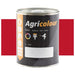 Agricolour paint can on a white background with red accents