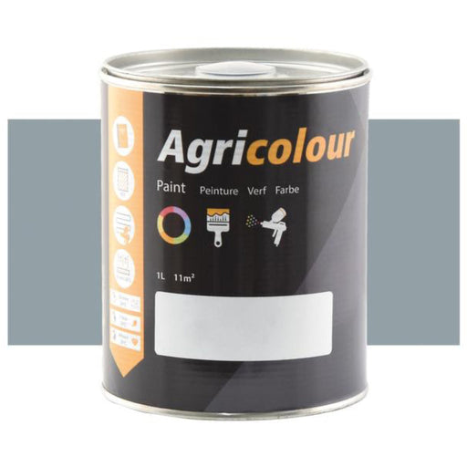 A can of Agricolour paint on a white background