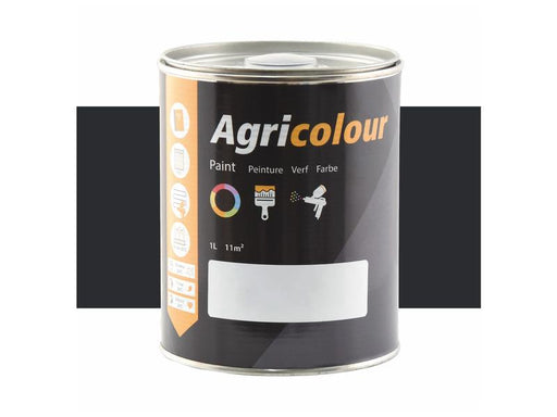 Agricolour paint can on a white background
