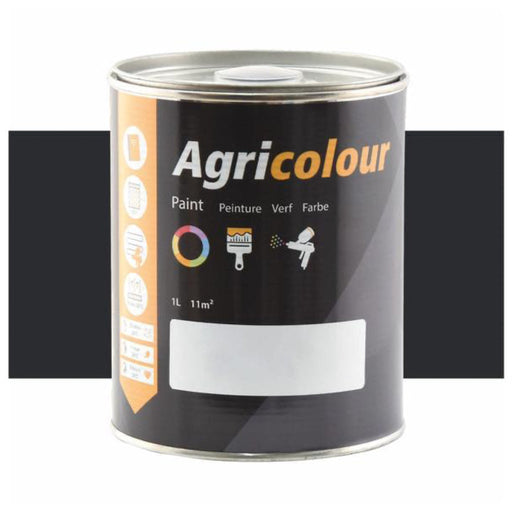 Agricolour paint can on a white background
