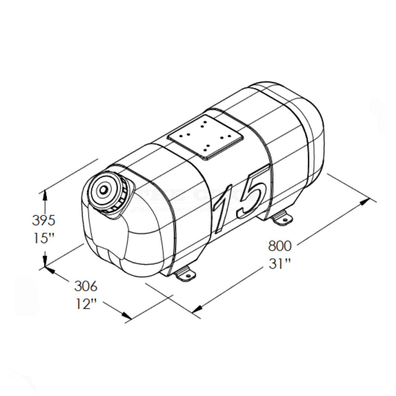 Silvan Replacement Part Tank 57Lt Foam (042D-901184)