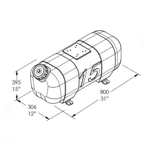 Silvan Replacement Part Tank 57Lt Foam (042D-901184)