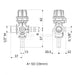ARAG pressure controller for 5D quick connect 12 volt pumps 9620522 dimensions