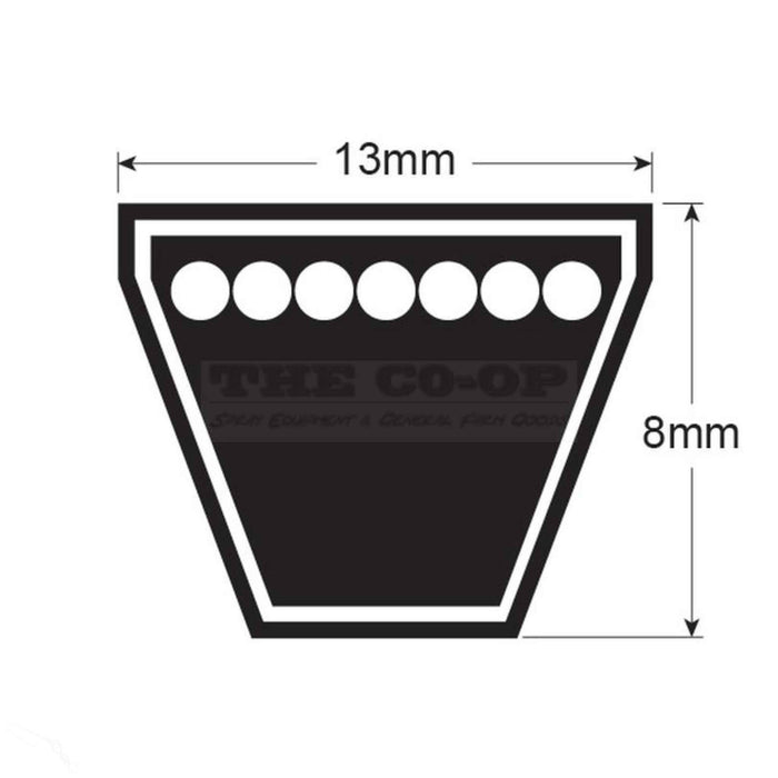 V Belt - A Section - Belt No. A76