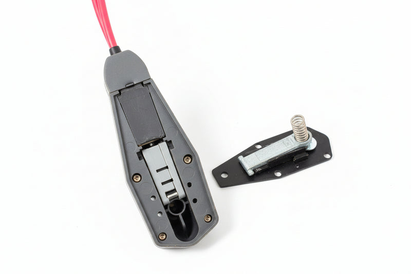 Electrical plug and socket on a textured surface