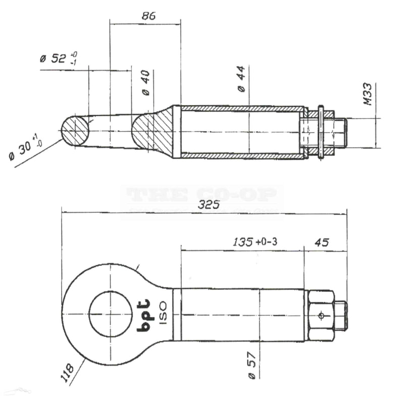 image of 10 tonne towing eye specs