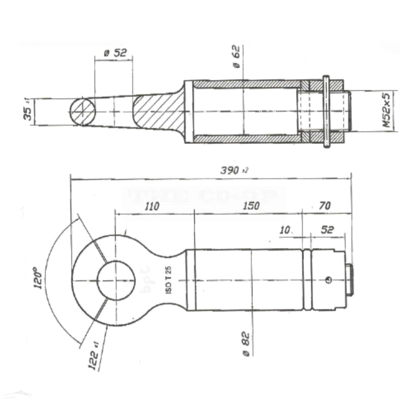 image of towing eye specs