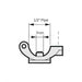 Silvan Replacement Part *Nozzle 3 Way 1/2In Nd F7 Bayonet (4064237) mount dimensions