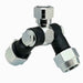 Braglia Swivel Nozzle Double 1/4 Inch BSPF Includes Caps 264.612.167