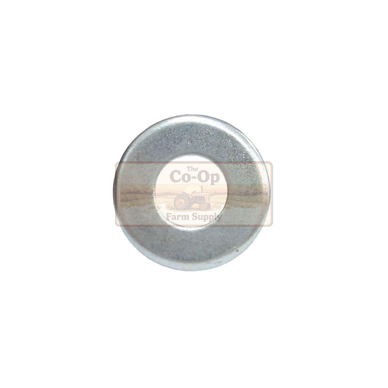 A round Flat washer with a central label reading 'The Co-Op Farm Supply', shown on a plain white background.