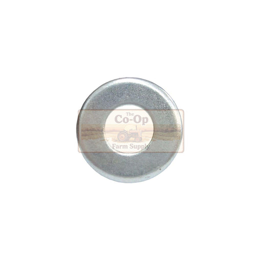 A round Flat washer with a central label reading 'The Co-Op Farm Supply', shown on a plain white background.