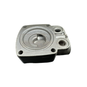 Metal mechanical component on a white background
