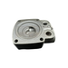 Metal mechanical component on a white background