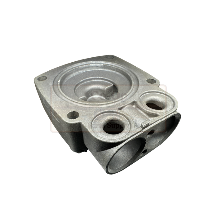 Metal mechanical component on a white background