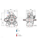 image of Silvan APS96 pump dimensions