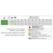 Spray chart for green CFA110015 nozzle