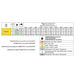 Yellow air induction Spray nozzle CFA11002 spray rate chart