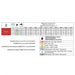 Red air induction nozzle CFA11004 calibration chart