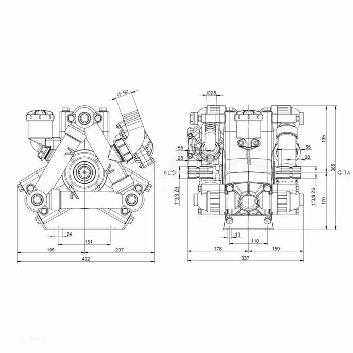 Imovilli D243 Diaphragm Pump