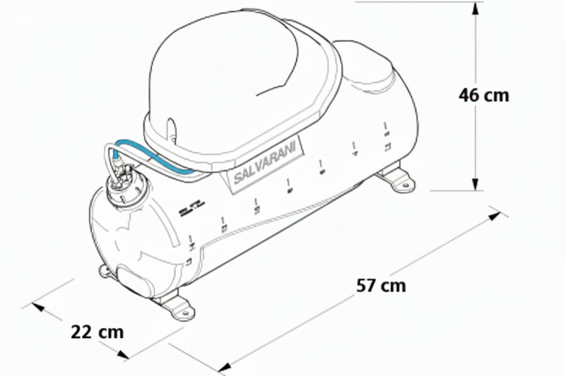 Foam marker dimensions drawing