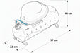 Foam marker dimensions drawing