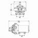 Everflo 20L/min 12 volt pump dimensions