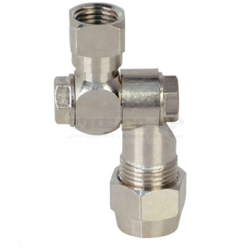 Chrome Plated Brass Single Swivel Nozzle Holder 1/4 BSP Female