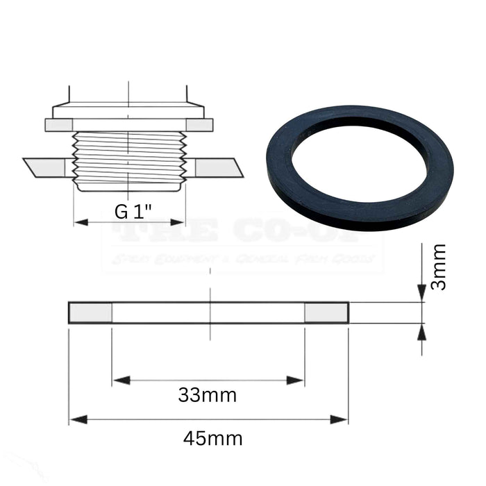 Silvan Selecta Replacement Seal Gasket rubber with dimensions G8039251