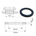 Silvan Selecta Replacement Seal Gasket rubber with dimensions G8039251