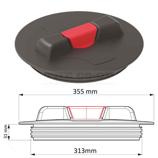 Lid Tank 355mm