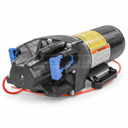 Mechanical pump with wiring on a white background