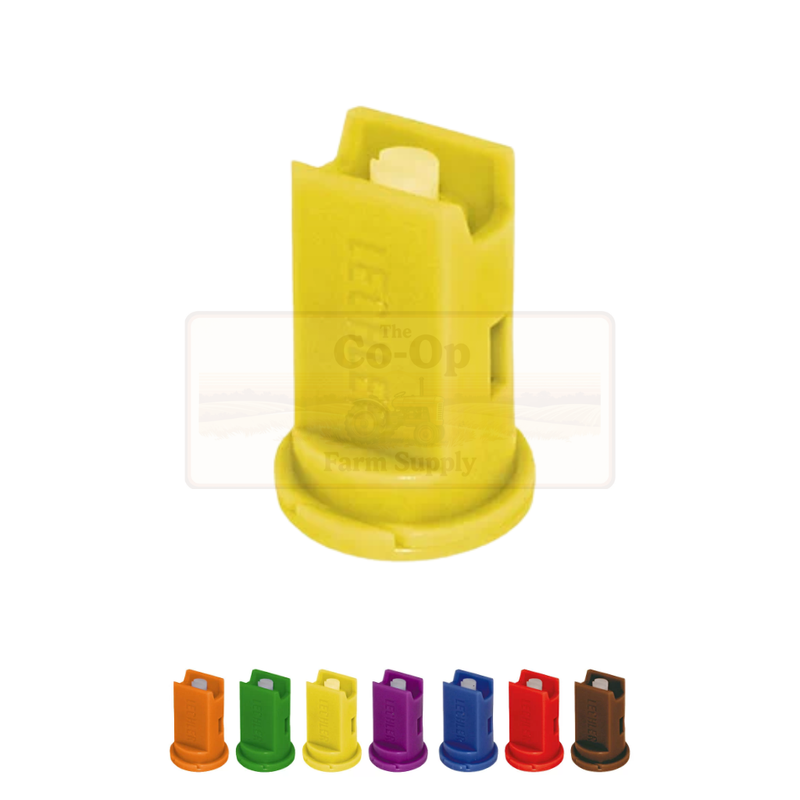 Lechler IDK ceramic Air indction nozzles on white back ground
