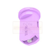 Lechler IDK 90° air induction flat an spray nozle on white back ground