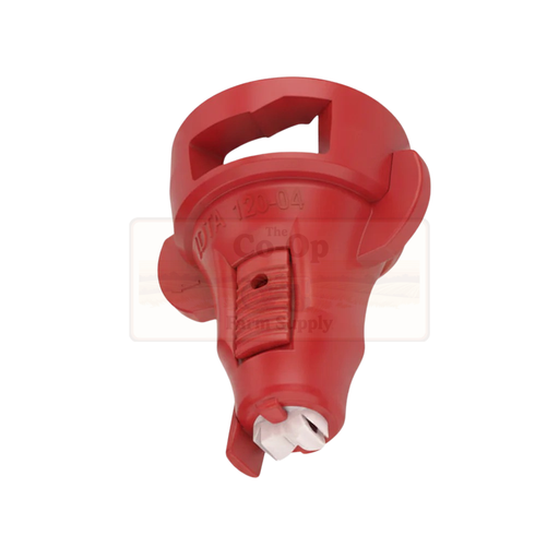 Lechler IDTA red Nozzle on white back ground