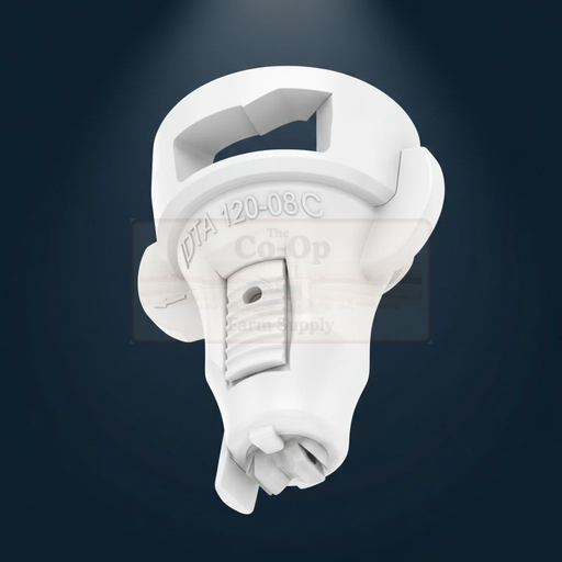 Lechler IDTA white nozzle on dark back ground
