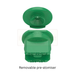 Green removable pre-atomiser on a white background