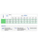 Lechler Green ST Fan Boom Spray nozzle Calibration Chart