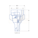 Dimension drawing for L.pre.130.05.pom nozzle