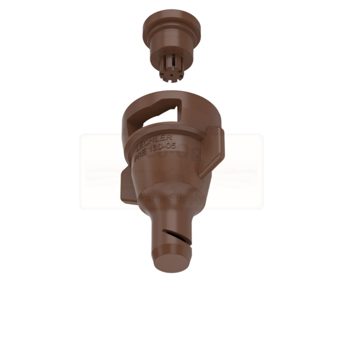 Lechler Brown nozzle on white back ground