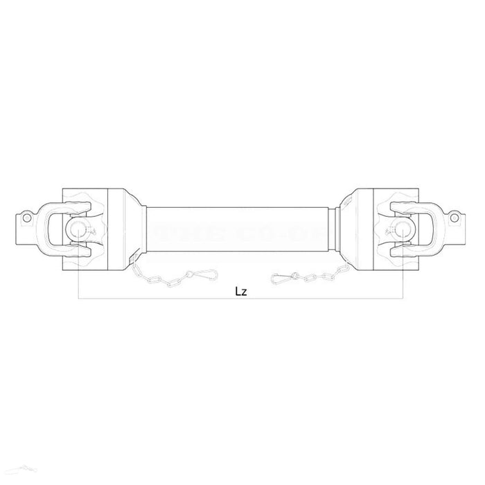 PTO Shaft Schematic