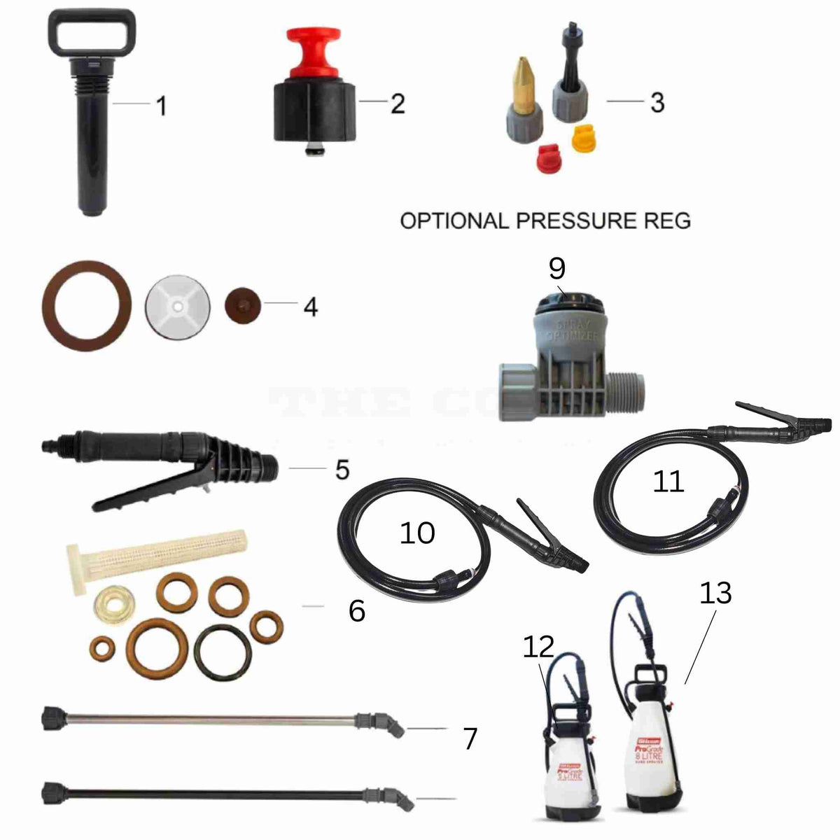 Silvan Prograde 58 Litre replacement spare parts Models 190548190549