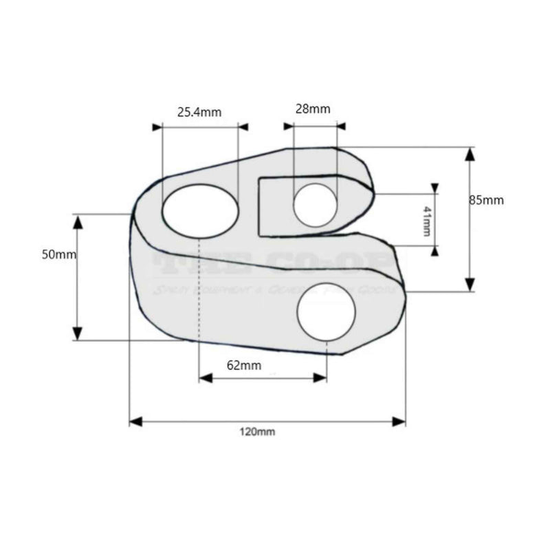 Top Link Knuckle End - Cat. 2 (Ø25mm)