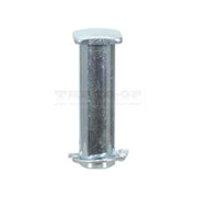 Pin with a square head on a white background