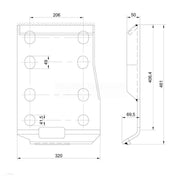 Loader Bracket (Pair), Replacement for: Bobcat.