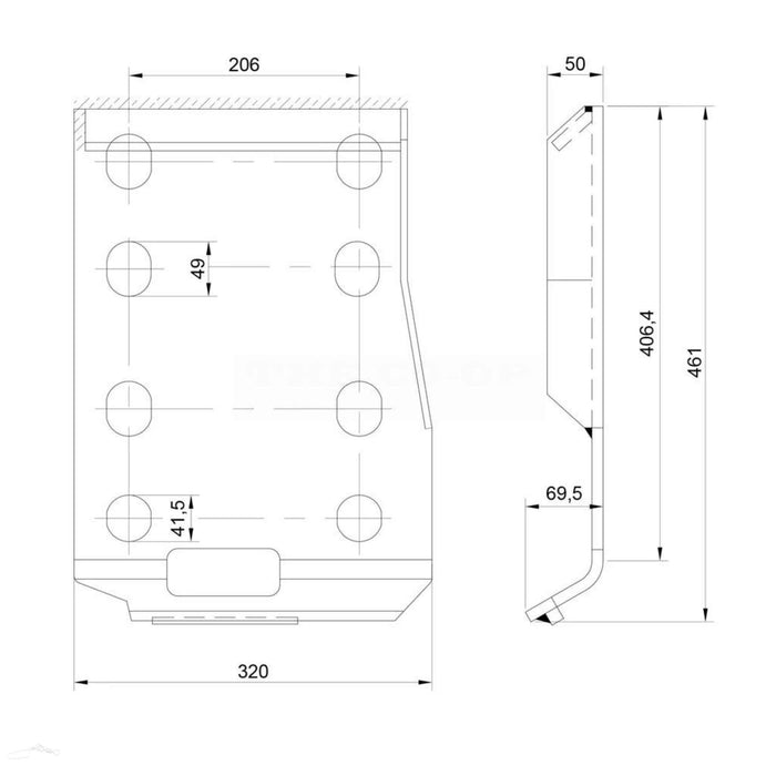 Loader Bracket (Pair), Replacement for: Bobcat.