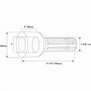 PTO Pump Adaptor - Bore Ø25mm x Male spline 1 3/8'' - 6.