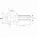 PTO Pump Adaptor - Bore Ø25mm x Male spline 1 3/8'' - 6.