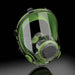 Full face chemical mask with silicone seal connections