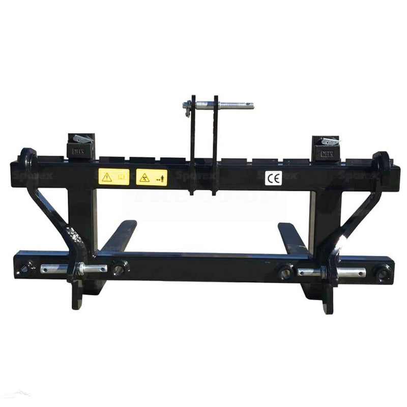 Pallet Fork, Cat. 1-2 3PL and EURO Hitch -  1000Kg